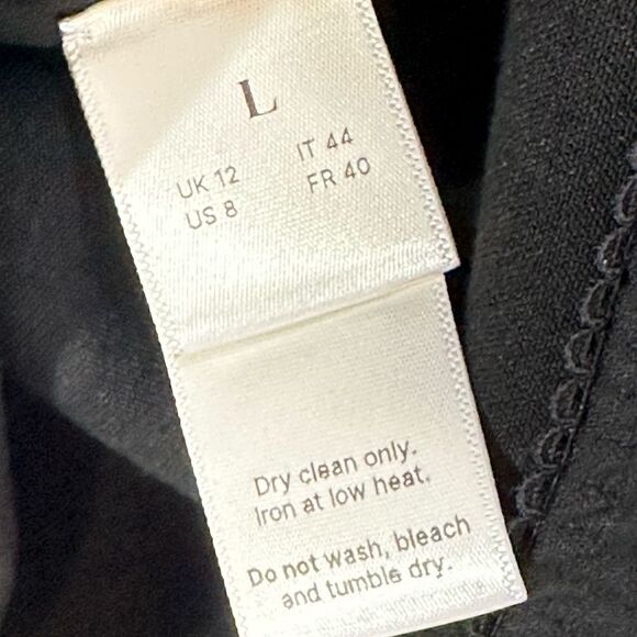 Anna October Black Wave Mini Dress  | Size L - Picture 2 of 13